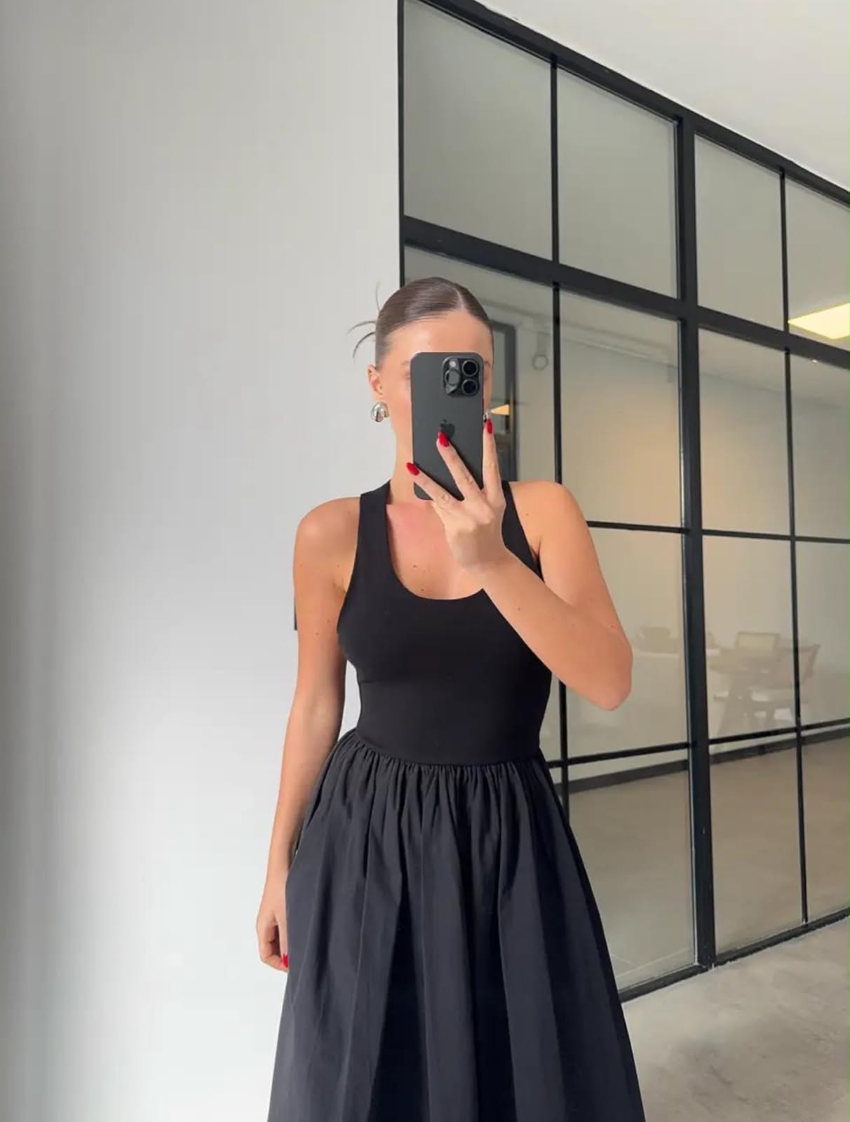 The Noir Grace Maxi Dress