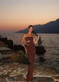 Choco Cut-Out Maxi Dress