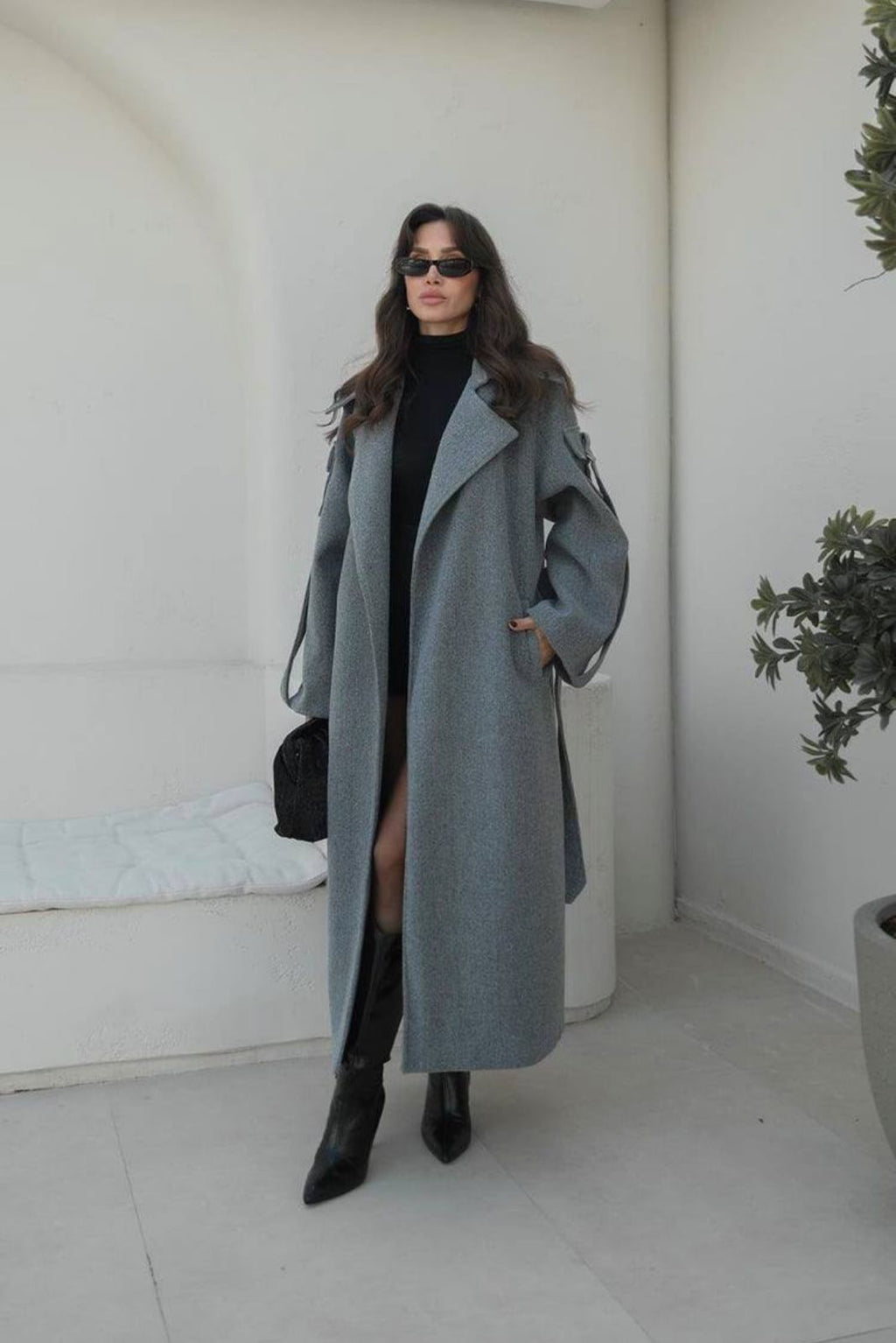 Grey Oversized Coat