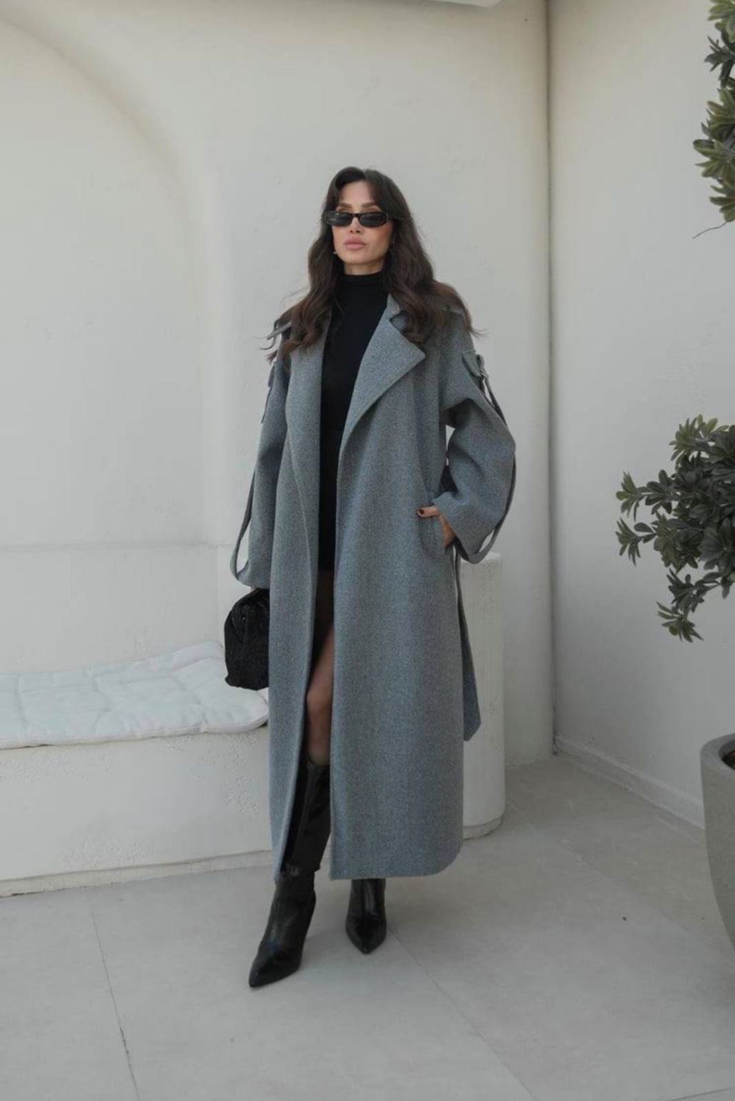 Grey Oversized Coat