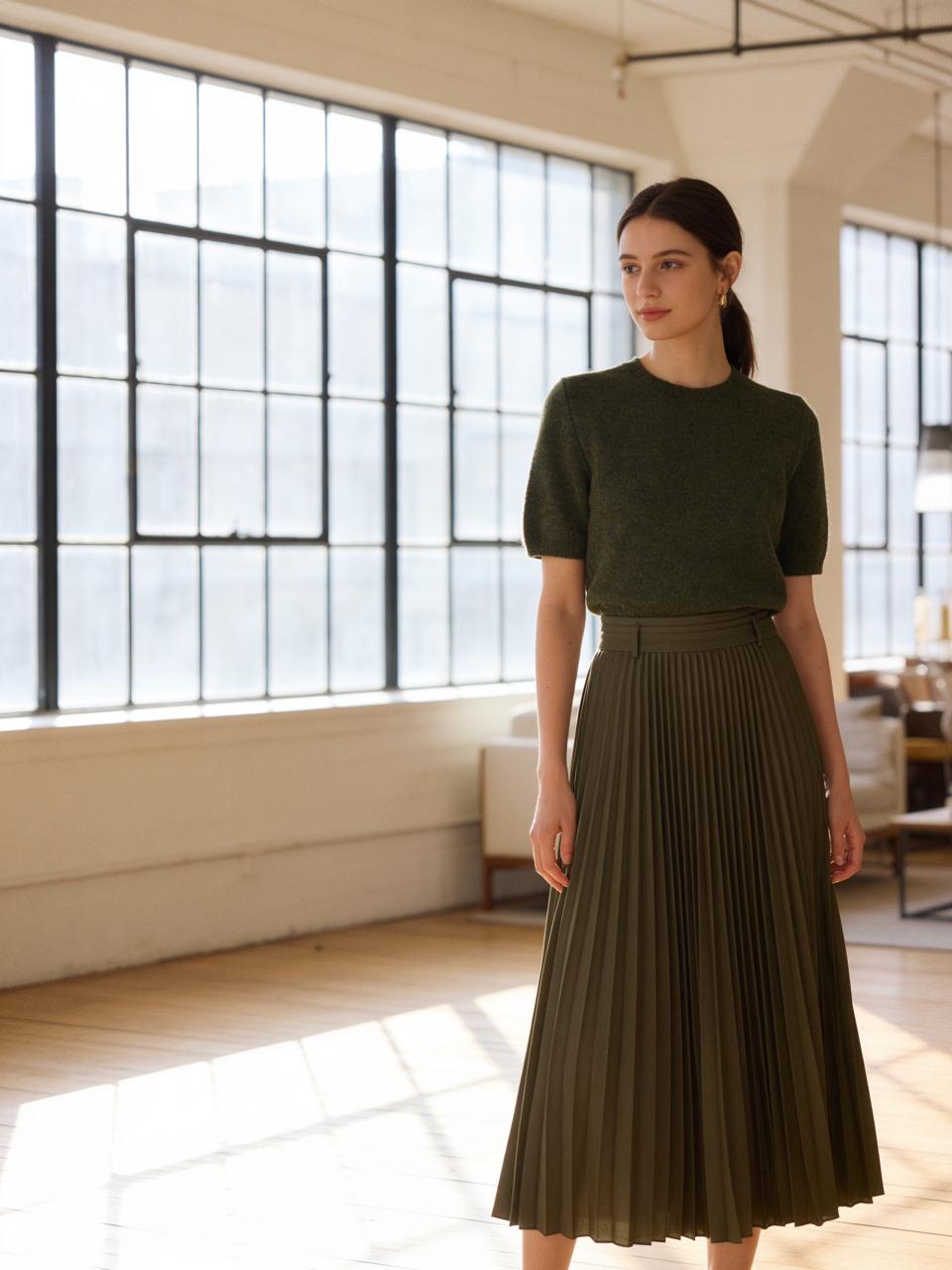 Olive Knit Shirt