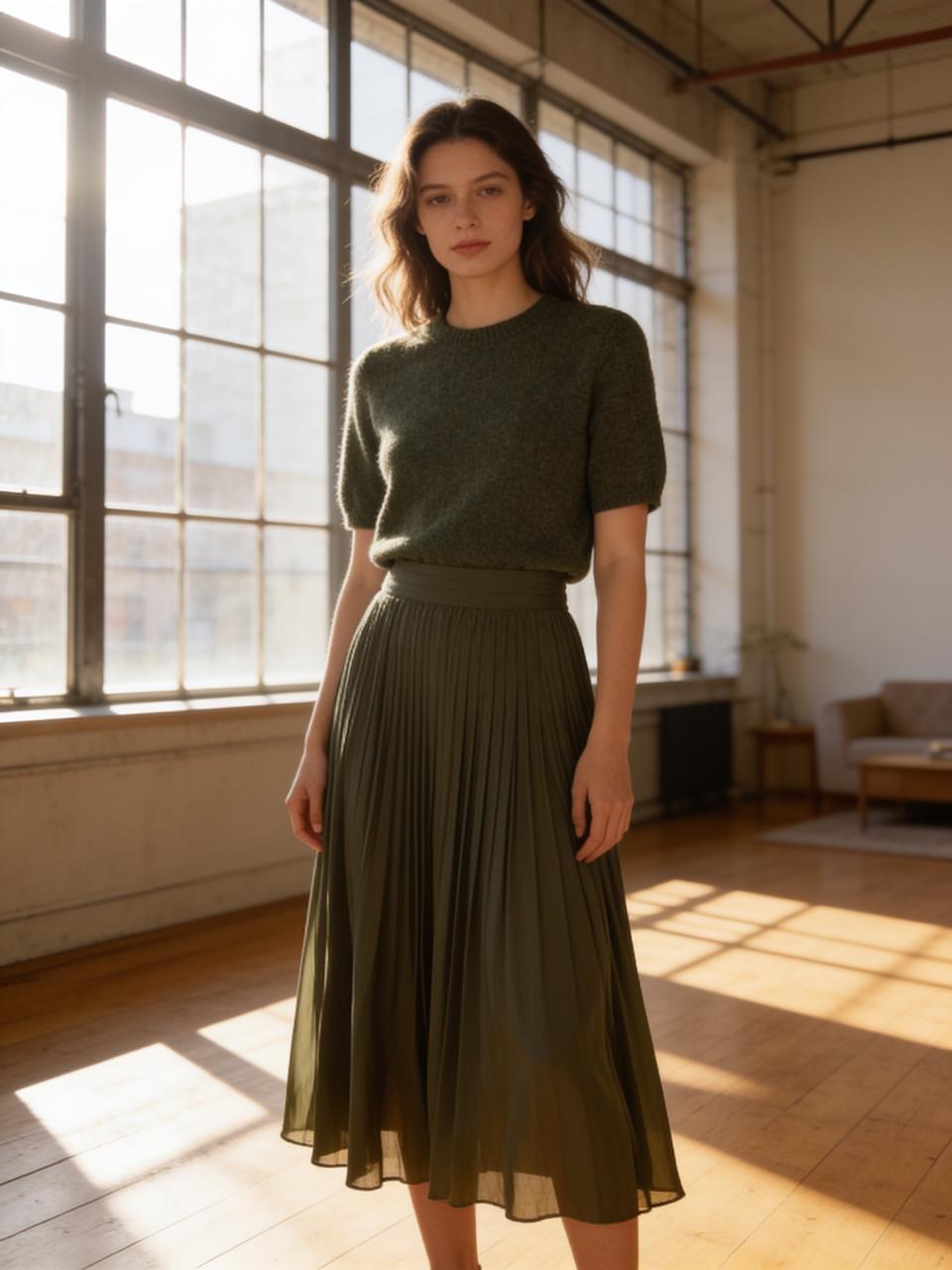 Olive Knit Shirt