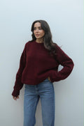 Burgundy Knit Sweater